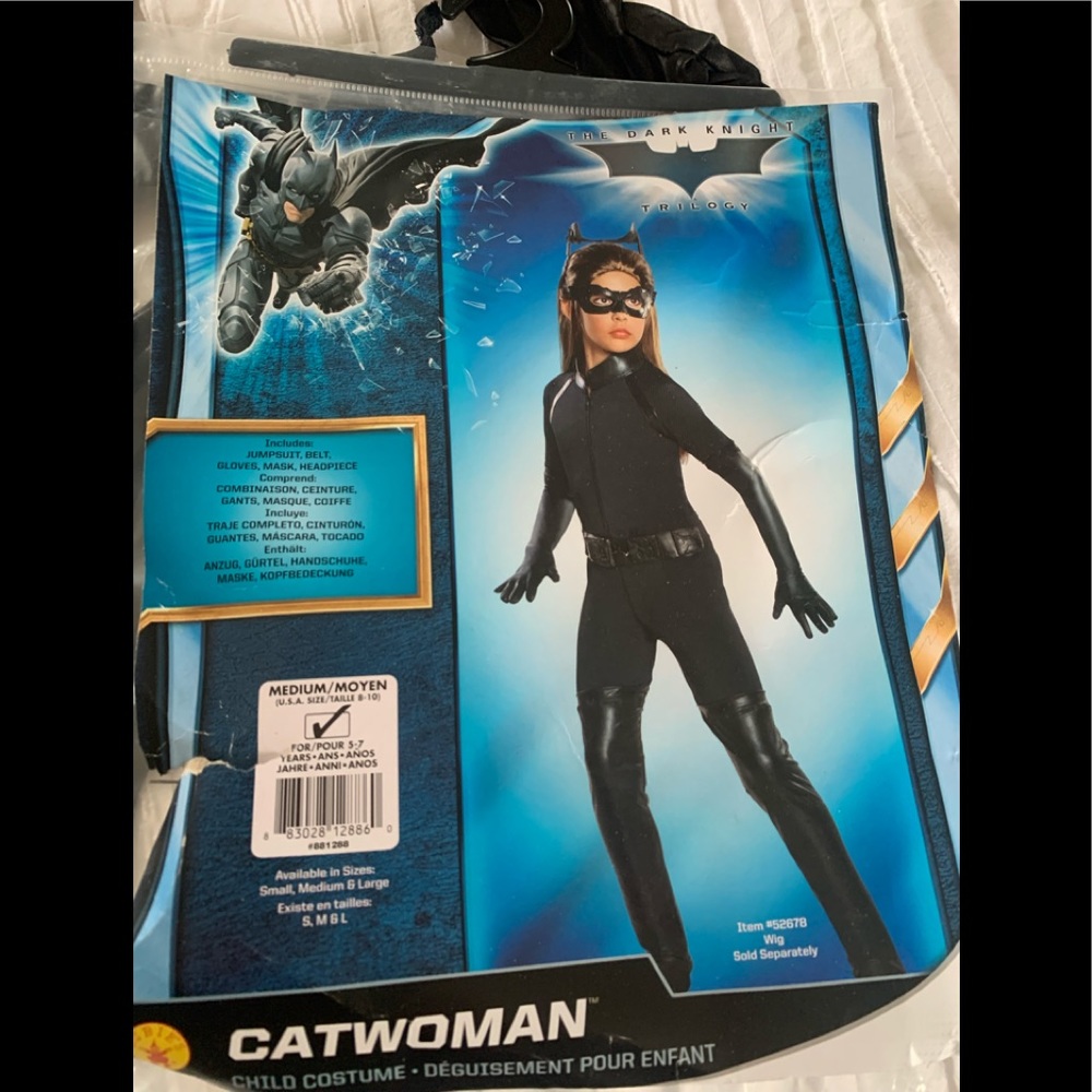Halloween costume, kids medium 8-10, Cat Woman